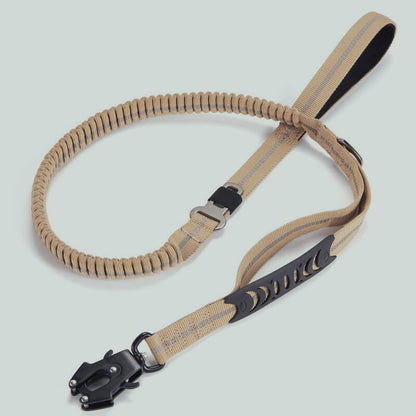 Tactical Bungee Dog Leash – Heavy Duty, Shock Absorbing