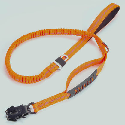 Tactical Bungee Dog Leash – Heavy Duty, Shock Absorbing