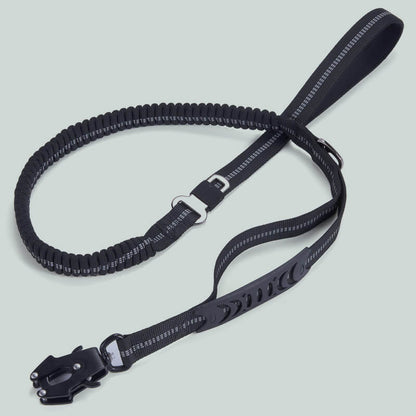 Tactical Bungee Dog Leash – Heavy Duty, Shock Absorbing